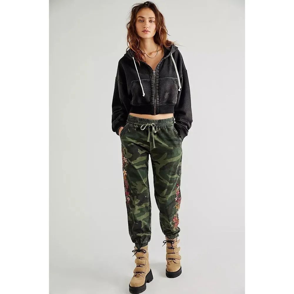 Free People Camo Joggers